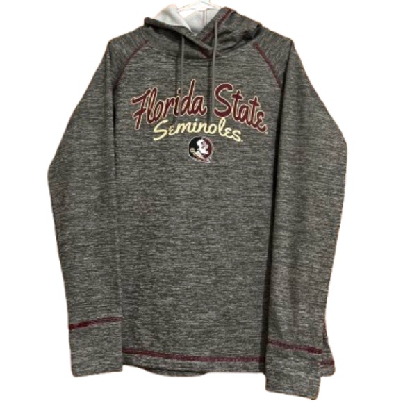 Colosseum Women’s Gray Multi “Florida State Seminoles” Pullover Hoodie Sz-L - Picture 1 of 5